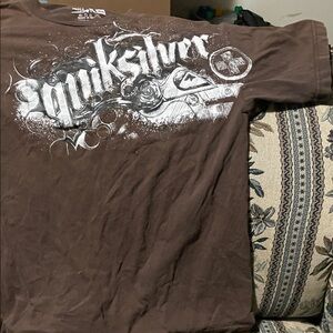 Quiksilver Dark Brown Graphic Tee